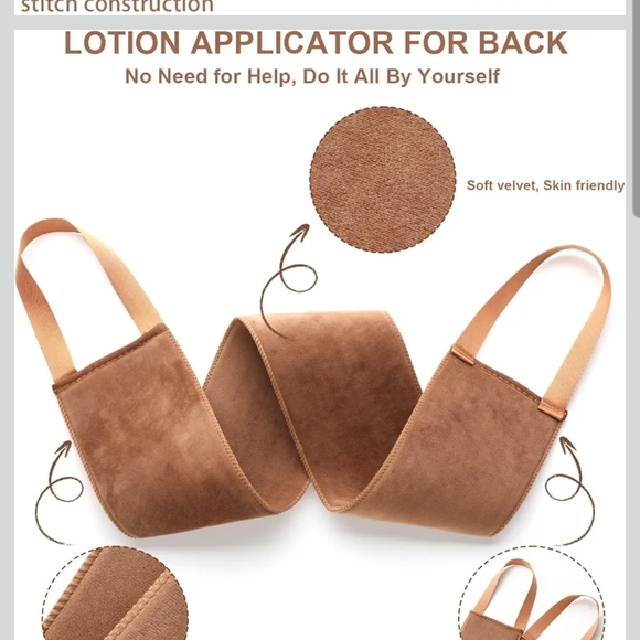 Brown Exfoliating Mitt and Back Scrubber Set - Picture 5 of 9
